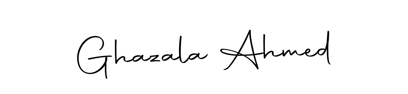 Use a signature maker to create a handwritten signature online. With this signature software, you can design (Autography-DOLnW) your own signature for name Ghazala Ahmed. Ghazala Ahmed signature style 10 images and pictures png