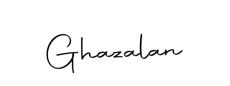 Make a beautiful signature design for name Ghazalan. Use this online signature maker to create a handwritten signature for free. Ghazalan signature style 10 images and pictures png