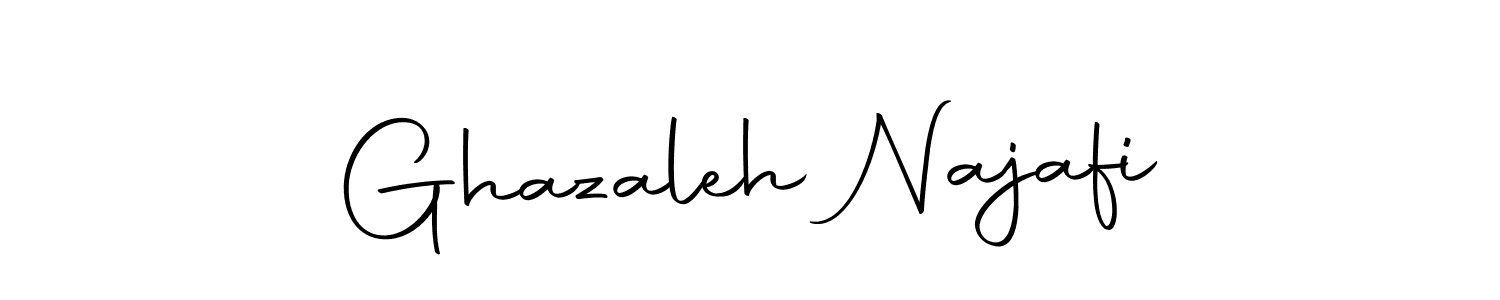 The best way (Autography-DOLnW) to make a short signature is to pick only two or three words in your name. The name Ghazaleh Najafi include a total of six letters. For converting this name. Ghazaleh Najafi signature style 10 images and pictures png