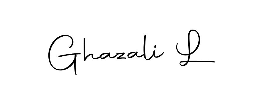 The best way (Autography-DOLnW) to make a short signature is to pick only two or three words in your name. The name Ghazali L include a total of six letters. For converting this name. Ghazali L signature style 10 images and pictures png