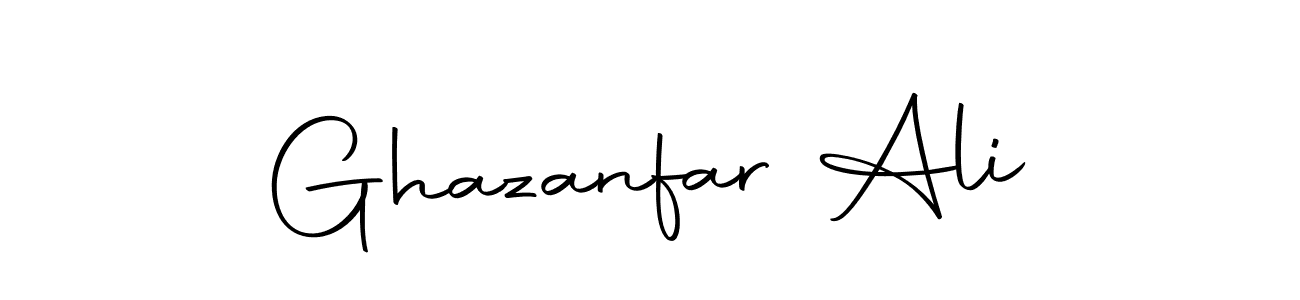 Create a beautiful signature design for name Ghazanfar Ali. With this signature (Autography-DOLnW) fonts, you can make a handwritten signature for free. Ghazanfar Ali signature style 10 images and pictures png