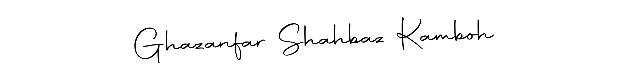 Create a beautiful signature design for name Ghazanfar Shahbaz Kamboh. With this signature (Autography-DOLnW) fonts, you can make a handwritten signature for free. Ghazanfar Shahbaz Kamboh signature style 10 images and pictures png