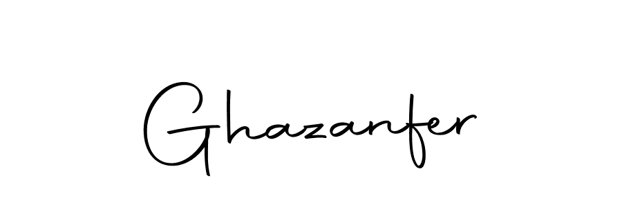 How to make Ghazanfer name signature. Use Autography-DOLnW style for creating short signs online. This is the latest handwritten sign. Ghazanfer signature style 10 images and pictures png