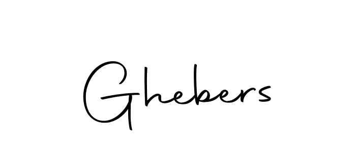 You should practise on your own different ways (Autography-DOLnW) to write your name (Ghebers) in signature. don't let someone else do it for you. Ghebers signature style 10 images and pictures png