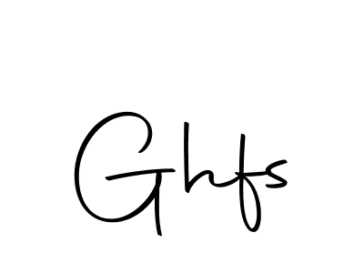 Create a beautiful signature design for name Ghfs. With this signature (Autography-DOLnW) fonts, you can make a handwritten signature for free. Ghfs signature style 10 images and pictures png