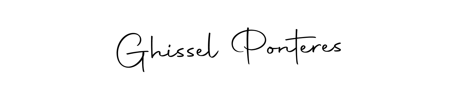 Design your own signature with our free online signature maker. With this signature software, you can create a handwritten (Autography-DOLnW) signature for name Ghissel Ponteres. Ghissel Ponteres signature style 10 images and pictures png