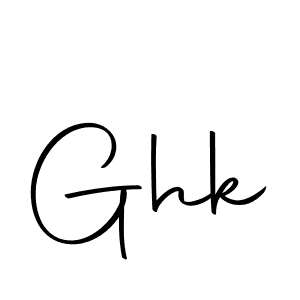 Use a signature maker to create a handwritten signature online. With this signature software, you can design (Autography-DOLnW) your own signature for name Ghk. Ghk signature style 10 images and pictures png