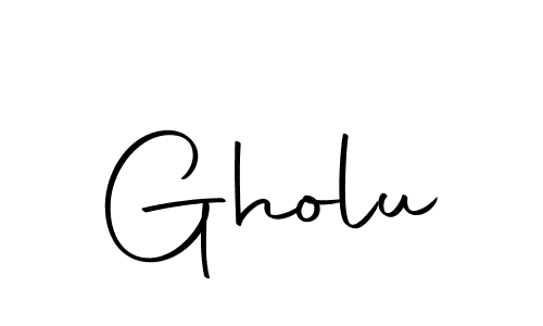 Make a short Gholu signature style. Manage your documents anywhere anytime using Autography-DOLnW. Create and add eSignatures, submit forms, share and send files easily. Gholu signature style 10 images and pictures png