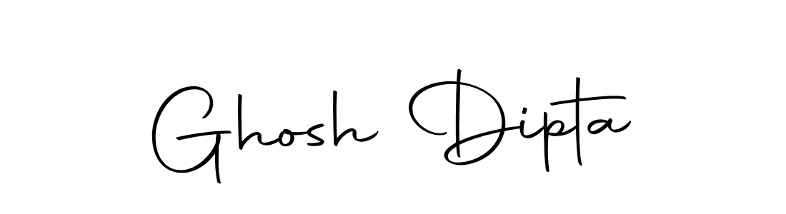 How to make Ghosh Dipta name signature. Use Autography-DOLnW style for creating short signs online. This is the latest handwritten sign. Ghosh Dipta signature style 10 images and pictures png