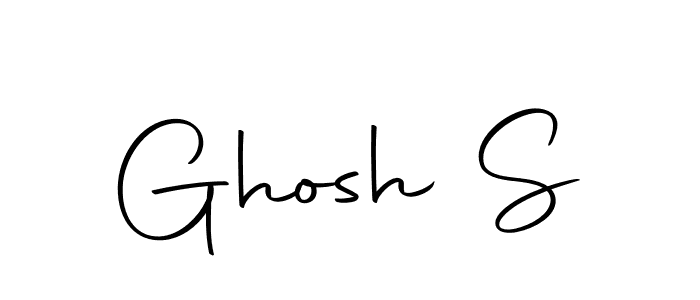 You should practise on your own different ways (Autography-DOLnW) to write your name (Ghosh S) in signature. don't let someone else do it for you. Ghosh S signature style 10 images and pictures png