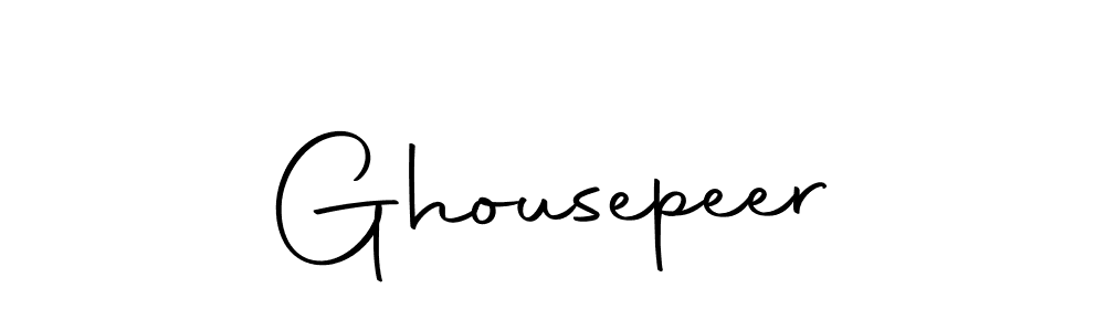 Use a signature maker to create a handwritten signature online. With this signature software, you can design (Autography-DOLnW) your own signature for name Ghousepeer. Ghousepeer signature style 10 images and pictures png