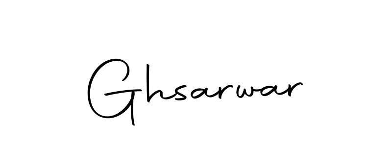 Design your own signature with our free online signature maker. With this signature software, you can create a handwritten (Autography-DOLnW) signature for name Ghsarwar. Ghsarwar signature style 10 images and pictures png