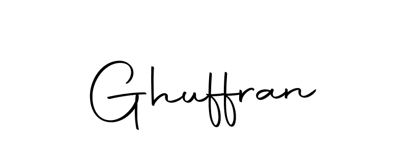 Design your own signature with our free online signature maker. With this signature software, you can create a handwritten (Autography-DOLnW) signature for name Ghuffran. Ghuffran signature style 10 images and pictures png