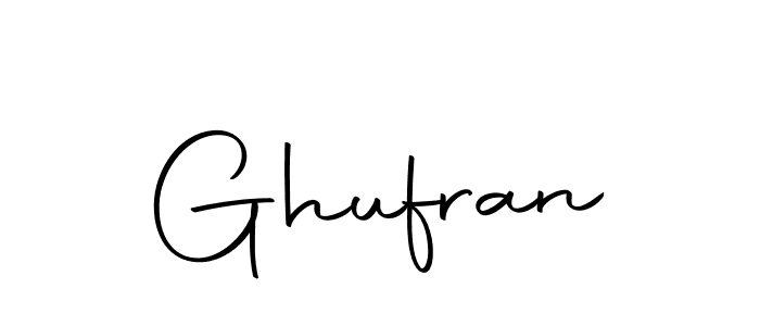 Design your own signature with our free online signature maker. With this signature software, you can create a handwritten (Autography-DOLnW) signature for name Ghufran. Ghufran signature style 10 images and pictures png