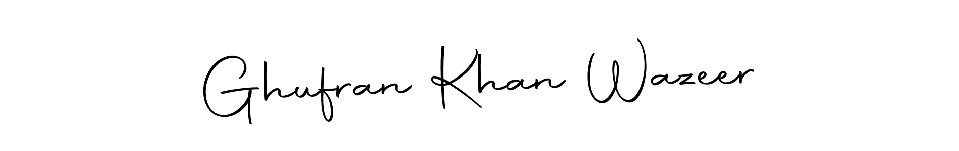 It looks lik you need a new signature style for name Ghufran Khan Wazeer. Design unique handwritten (Autography-DOLnW) signature with our free signature maker in just a few clicks. Ghufran Khan Wazeer signature style 10 images and pictures png