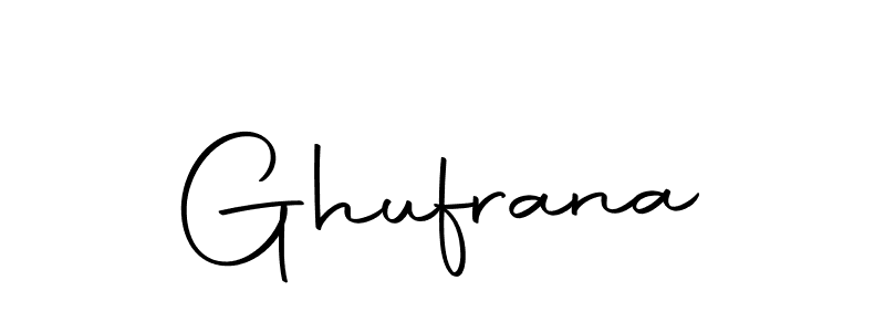 Use a signature maker to create a handwritten signature online. With this signature software, you can design (Autography-DOLnW) your own signature for name Ghufrana. Ghufrana signature style 10 images and pictures png