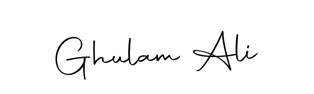 How to make Ghulam Ali name signature. Use Autography-DOLnW style for creating short signs online. This is the latest handwritten sign. Ghulam Ali signature style 10 images and pictures png