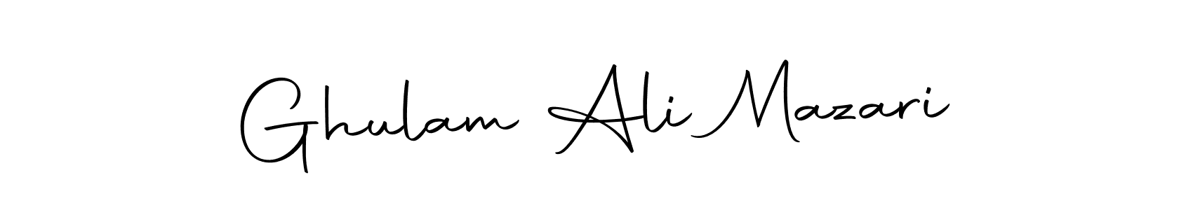 You should practise on your own different ways (Autography-DOLnW) to write your name (Ghulam Ali Mazari) in signature. don't let someone else do it for you. Ghulam Ali Mazari signature style 10 images and pictures png