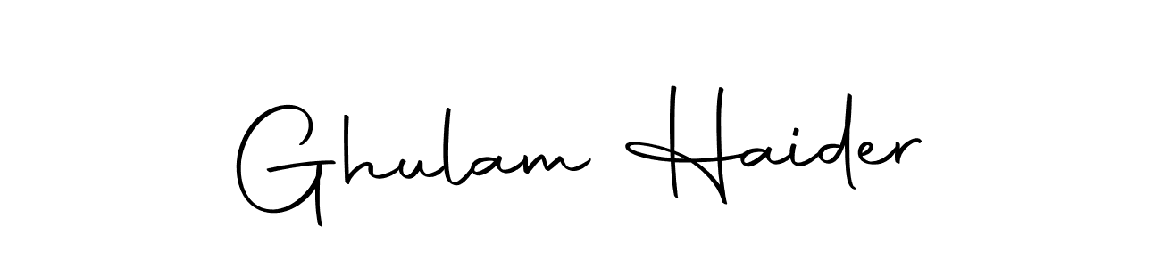 It looks lik you need a new signature style for name Ghulam Haider. Design unique handwritten (Autography-DOLnW) signature with our free signature maker in just a few clicks. Ghulam Haider signature style 10 images and pictures png