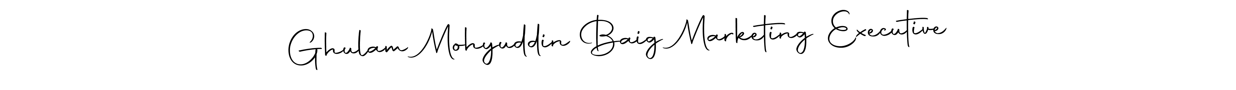 Here are the top 10 professional signature styles for the name Ghulam Mohyuddin Baig Marketing Executive. These are the best autograph styles you can use for your name. Ghulam Mohyuddin Baig Marketing Executive signature style 10 images and pictures png