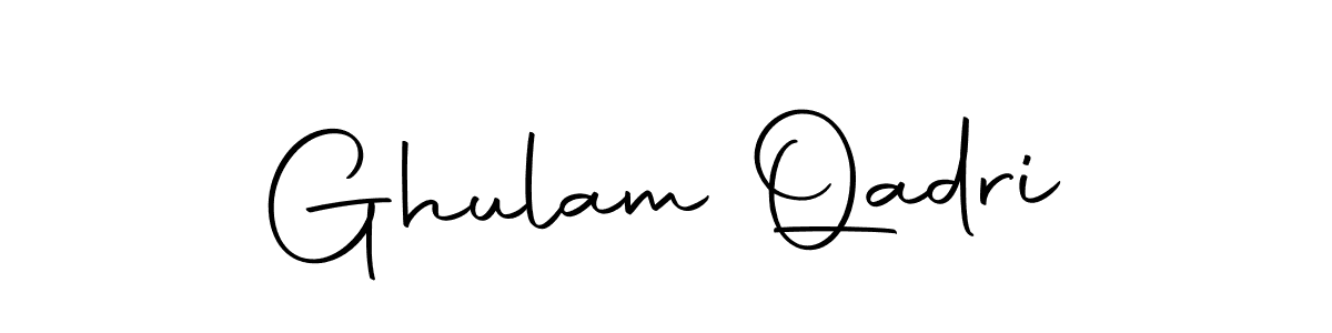 Make a beautiful signature design for name Ghulam Qadri. With this signature (Autography-DOLnW) style, you can create a handwritten signature for free. Ghulam Qadri signature style 10 images and pictures png