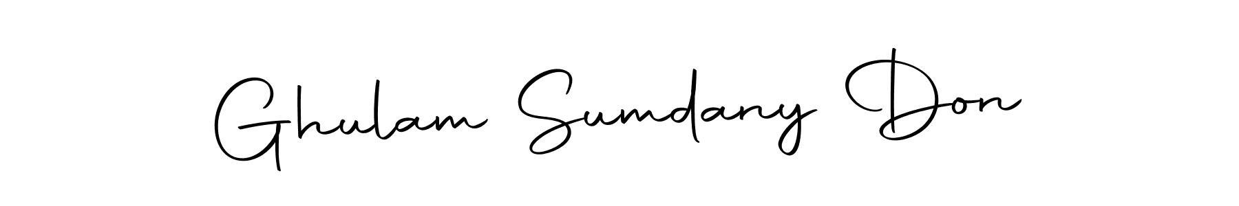 Design your own signature with our free online signature maker. With this signature software, you can create a handwritten (Autography-DOLnW) signature for name Ghulam Sumdany Don. Ghulam Sumdany Don signature style 10 images and pictures png