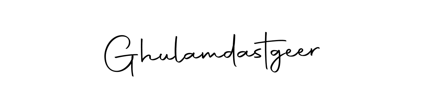 How to make Ghulamdastgeer name signature. Use Autography-DOLnW style for creating short signs online. This is the latest handwritten sign. Ghulamdastgeer signature style 10 images and pictures png