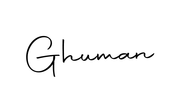 How to make Ghuman signature? Autography-DOLnW is a professional autograph style. Create handwritten signature for Ghuman name. Ghuman signature style 10 images and pictures png