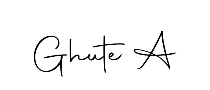 How to Draw Ghute A signature style? Autography-DOLnW is a latest design signature styles for name Ghute A. Ghute A signature style 10 images and pictures png