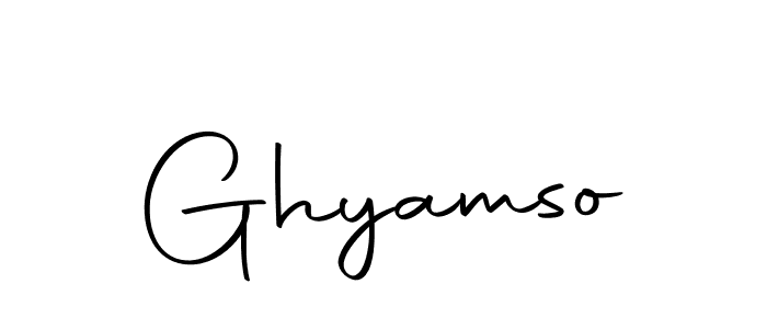 You should practise on your own different ways (Autography-DOLnW) to write your name (Ghyamso) in signature. don't let someone else do it for you. Ghyamso signature style 10 images and pictures png