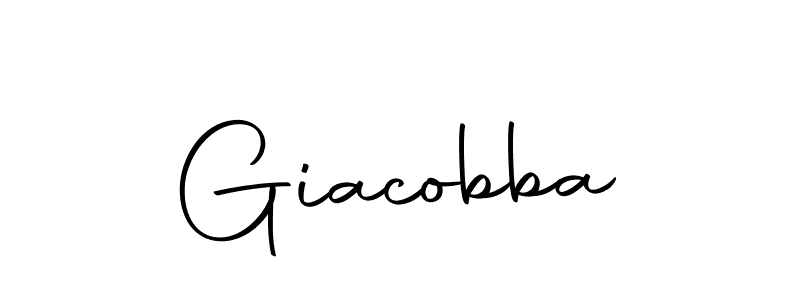 You should practise on your own different ways (Autography-DOLnW) to write your name (Giacobba) in signature. don't let someone else do it for you. Giacobba signature style 10 images and pictures png