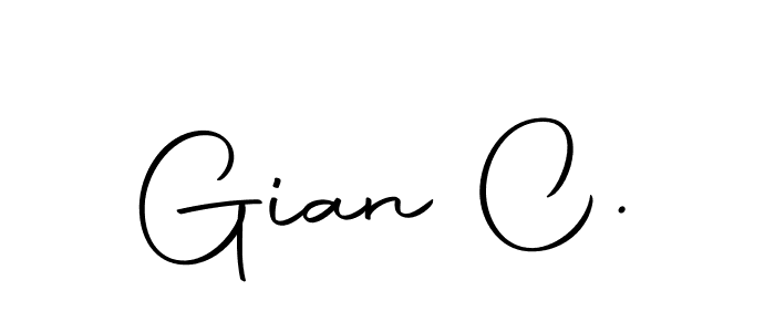 Make a beautiful signature design for name Gian C.. With this signature (Autography-DOLnW) style, you can create a handwritten signature for free. Gian C. signature style 10 images and pictures png