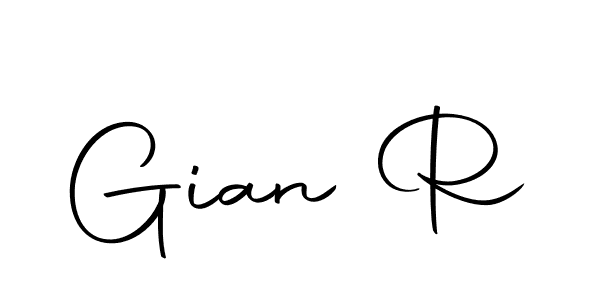 The best way (Autography-DOLnW) to make a short signature is to pick only two or three words in your name. The name Gian R include a total of six letters. For converting this name. Gian R signature style 10 images and pictures png