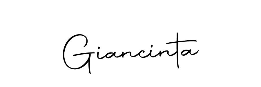 Design your own signature with our free online signature maker. With this signature software, you can create a handwritten (Autography-DOLnW) signature for name Giancinta. Giancinta signature style 10 images and pictures png