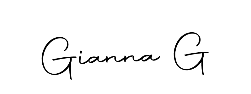 Design your own signature with our free online signature maker. With this signature software, you can create a handwritten (Autography-DOLnW) signature for name Gianna G. Gianna G signature style 10 images and pictures png