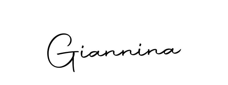 Use a signature maker to create a handwritten signature online. With this signature software, you can design (Autography-DOLnW) your own signature for name Giannina. Giannina signature style 10 images and pictures png