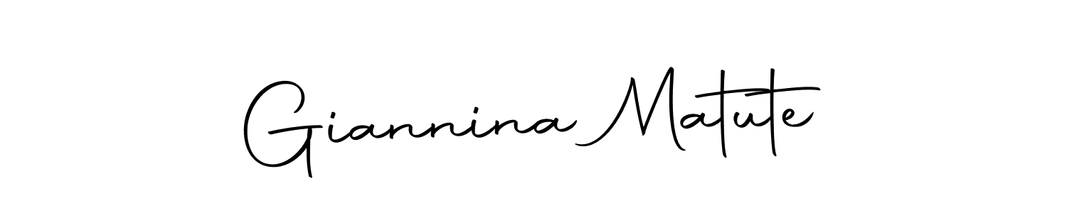 Make a beautiful signature design for name Giannina Matute. Use this online signature maker to create a handwritten signature for free. Giannina Matute signature style 10 images and pictures png
