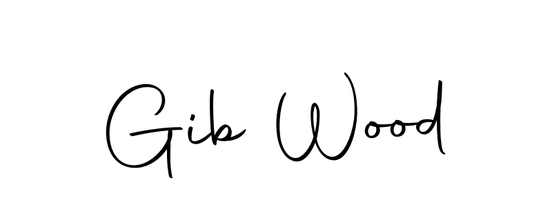 How to make Gib Wood signature? Autography-DOLnW is a professional autograph style. Create handwritten signature for Gib Wood name. Gib Wood signature style 10 images and pictures png