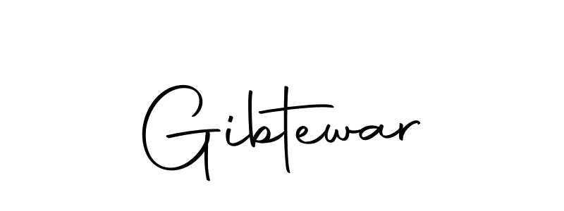 Gibtewar stylish signature style. Best Handwritten Sign (Autography-DOLnW) for my name. Handwritten Signature Collection Ideas for my name Gibtewar. Gibtewar signature style 10 images and pictures png