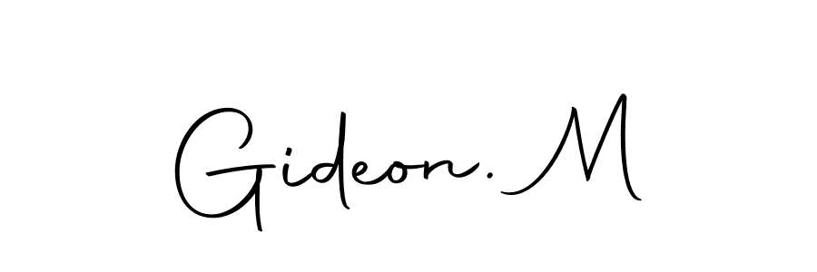 Similarly Autography-DOLnW is the best handwritten signature design. Signature creator online .You can use it as an online autograph creator for name Gideon. M. Gideon. M signature style 10 images and pictures png