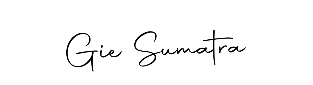 How to make Gie Sumatra signature? Autography-DOLnW is a professional autograph style. Create handwritten signature for Gie Sumatra name. Gie Sumatra signature style 10 images and pictures png