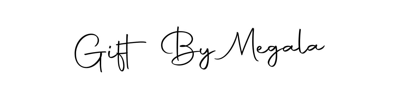 Create a beautiful signature design for name Gift By Megala. With this signature (Autography-DOLnW) fonts, you can make a handwritten signature for free. Gift By Megala signature style 10 images and pictures png