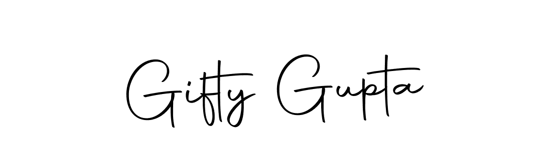 Design your own signature with our free online signature maker. With this signature software, you can create a handwritten (Autography-DOLnW) signature for name Gifty Gupta. Gifty Gupta signature style 10 images and pictures png