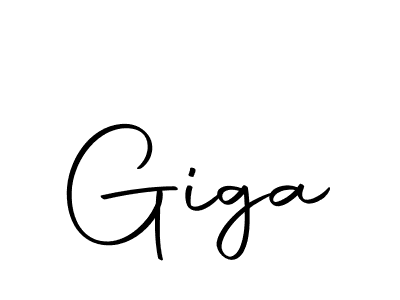 Use a signature maker to create a handwritten signature online. With this signature software, you can design (Autography-DOLnW) your own signature for name Giga. Giga signature style 10 images and pictures png
