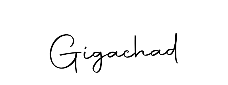 Design your own signature with our free online signature maker. With this signature software, you can create a handwritten (Autography-DOLnW) signature for name Gigachad. Gigachad signature style 10 images and pictures png