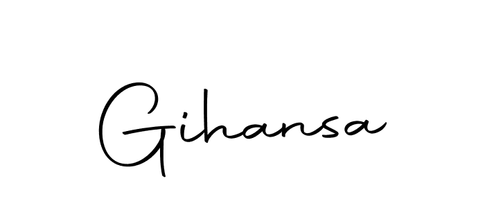 The best way (Autography-DOLnW) to make a short signature is to pick only two or three words in your name. The name Gihansa include a total of six letters. For converting this name. Gihansa signature style 10 images and pictures png