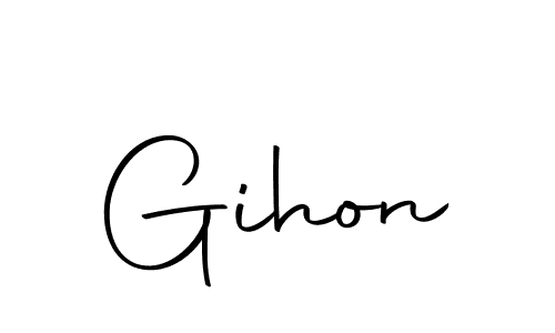 Similarly Autography-DOLnW is the best handwritten signature design. Signature creator online .You can use it as an online autograph creator for name Gihon. Gihon signature style 10 images and pictures png