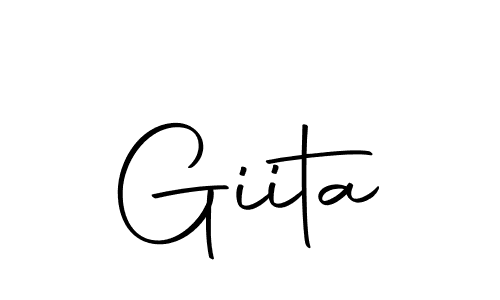 How to make Giita signature? Autography-DOLnW is a professional autograph style. Create handwritten signature for Giita name. Giita signature style 10 images and pictures png