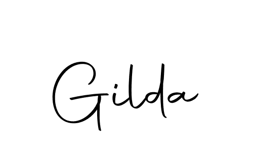 Design your own signature with our free online signature maker. With this signature software, you can create a handwritten (Autography-DOLnW) signature for name Gilda. Gilda signature style 10 images and pictures png