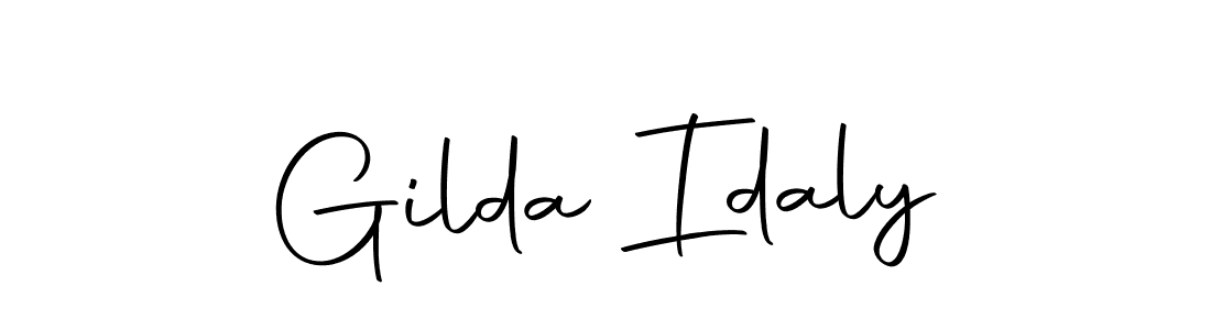 Make a short Gilda Idaly signature style. Manage your documents anywhere anytime using Autography-DOLnW. Create and add eSignatures, submit forms, share and send files easily. Gilda Idaly signature style 10 images and pictures png